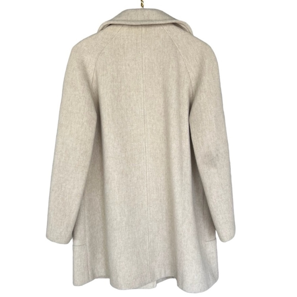 Vintage Herman Kay Cream Wool Blend Coat – Classic Button Front – Made in USA - Picture 4 of 14
